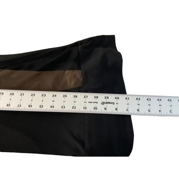 Connected Woman Black Dress 24W Scoop Back Contrasting Panel A-line Elegant - Picture 5 of 10